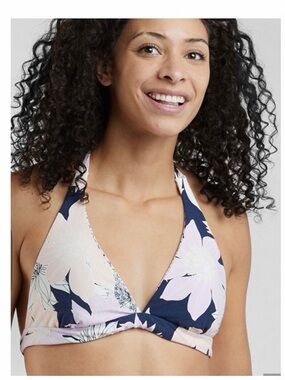 Carve Designs Beth Reversible Triangle Halter Bikini Top NWT